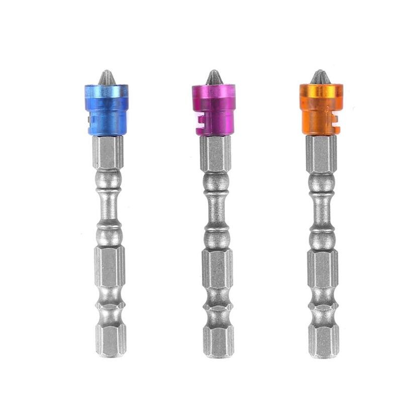 5pcs Mayitr PH2 Magnetic Screwdriver Bit Anti-Slip S2 Steel Electric Screw Driver Set 1/4" Hex Shank Single Head Power Tools - ebowsos