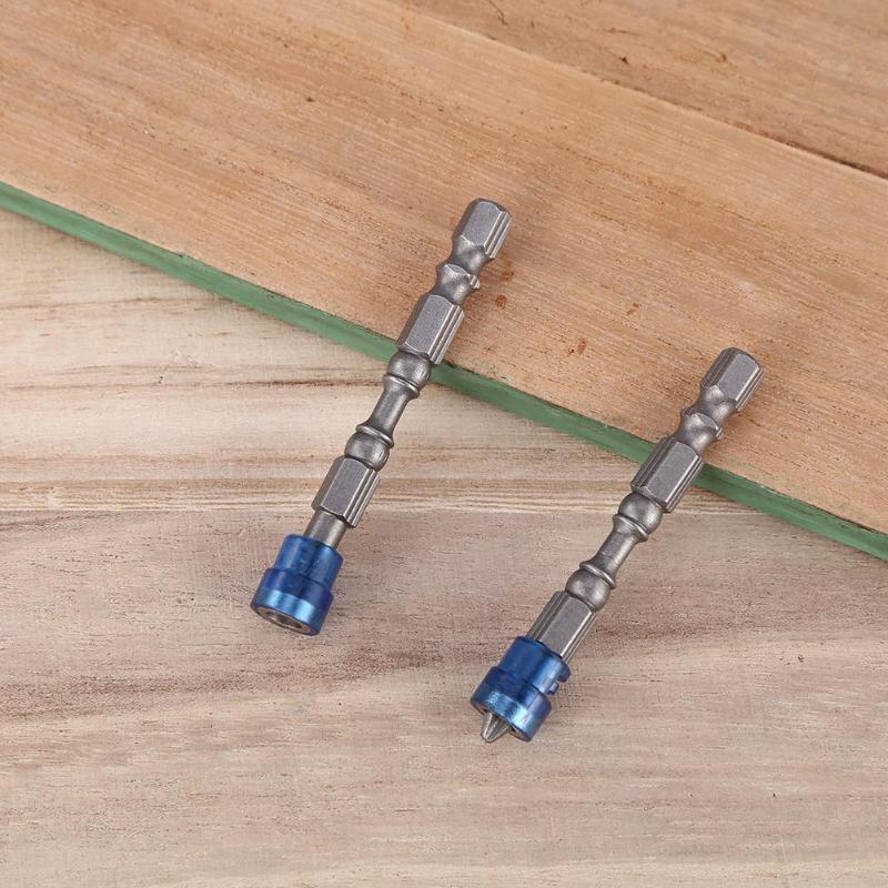 5pcs Mayitr PH2 Magnetic Screwdriver Bit Anti-Slip S2 Steel Electric Screw Driver Set 1/4" Hex Shank Single Head Power Tools - ebowsos