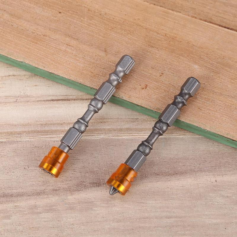5pcs Mayitr PH2 Magnetic Screwdriver Bit Anti-Slip S2 Steel Electric Screw Driver Set 1/4" Hex Shank Single Head Power Tools - ebowsos