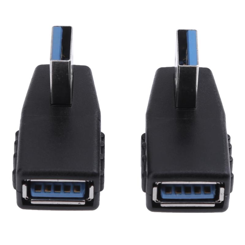 5pcs/pack Adapter Converter 90 Degree USB 3.0 A Male to Femal e Adapter Connector Up/Down/Left/Right/Straight Angle Adapter - ebowsos