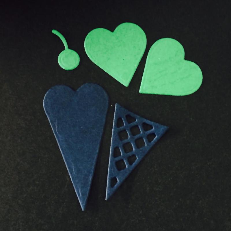 5pcs/set Ice Cream DIY Metal Embossing Cutting Dies Stencils Scrapbook Card - ebowsos