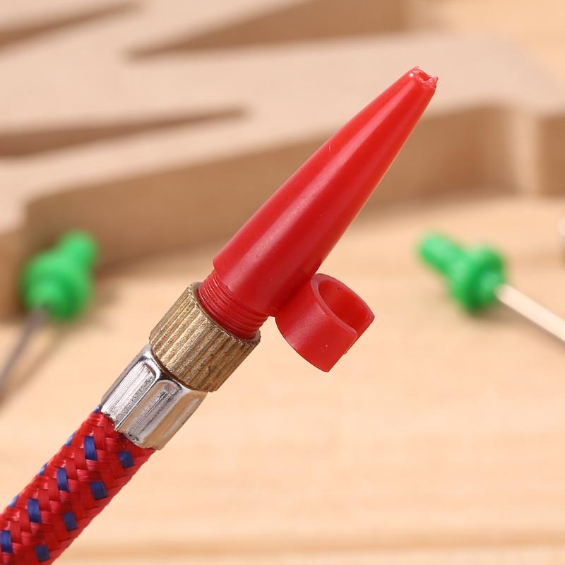 5pcs/set MTB Bike Tire Inflatable Tube Hose Ball Needle Adapter Kits Set Connector Pump Football Basketball Valve-ebowsos