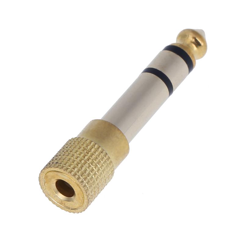 6.5mm 1/4" Male Jack to 3.5mm 1/8" Female Jack Stereo Headphone Headset Audio Adapter Plug for Microphone AUX - ebowsos
