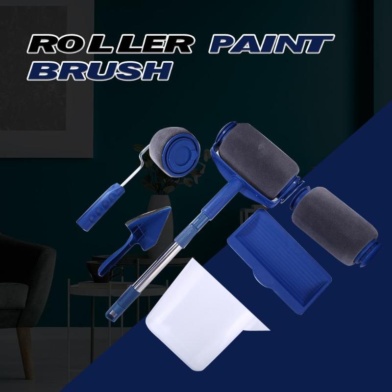 6/7pcs Multifunctional Paint Runner Roller Corner Brushes Set DIY Painting Brush Tools Home Corner Decorative Wall Painting - ebowsos