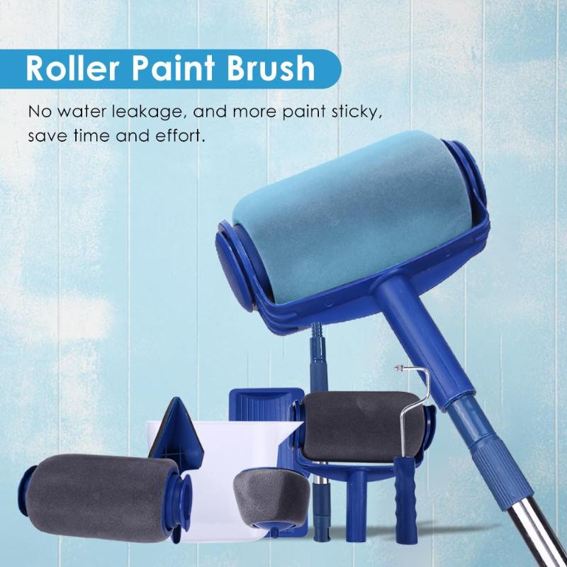 6/7pcs Multifunctional Paint Runner Roller Corner Brushes Set DIY Painting Brush Tools Home Corner Decorative Wall Painting - ebowsos