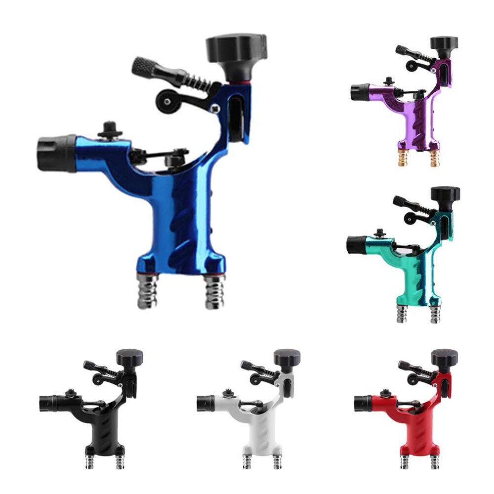 6 Colors Excellent Quality Dragonfly Rotary Tattoo Machine Professional Shader And Liner Assorted Tatoo Motor Gun Kits Supply - ebowsos