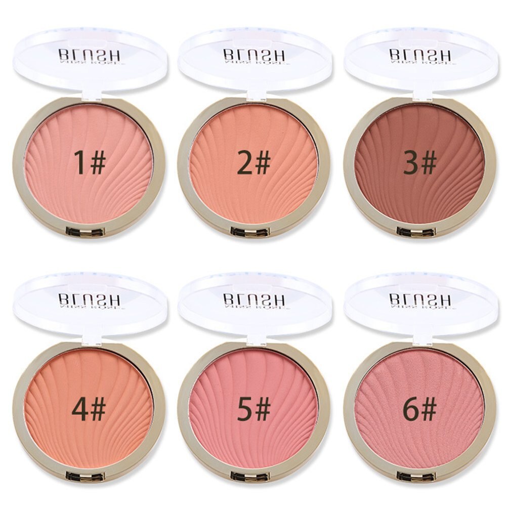 6 Colors Face Mineral Blush Powder Pigment Blusher Powder Professional Palette Facial Contour Shadow Cosmetics - ebowsos