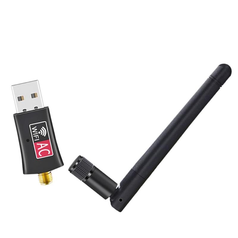 600Mbps Wireless USB Adapter Network Card Wifi Receiver 2.4/5G Dual Band Antennas for Windows XP/Vista/7/8/10/Mac OS10.5-10.13 - ebowsos