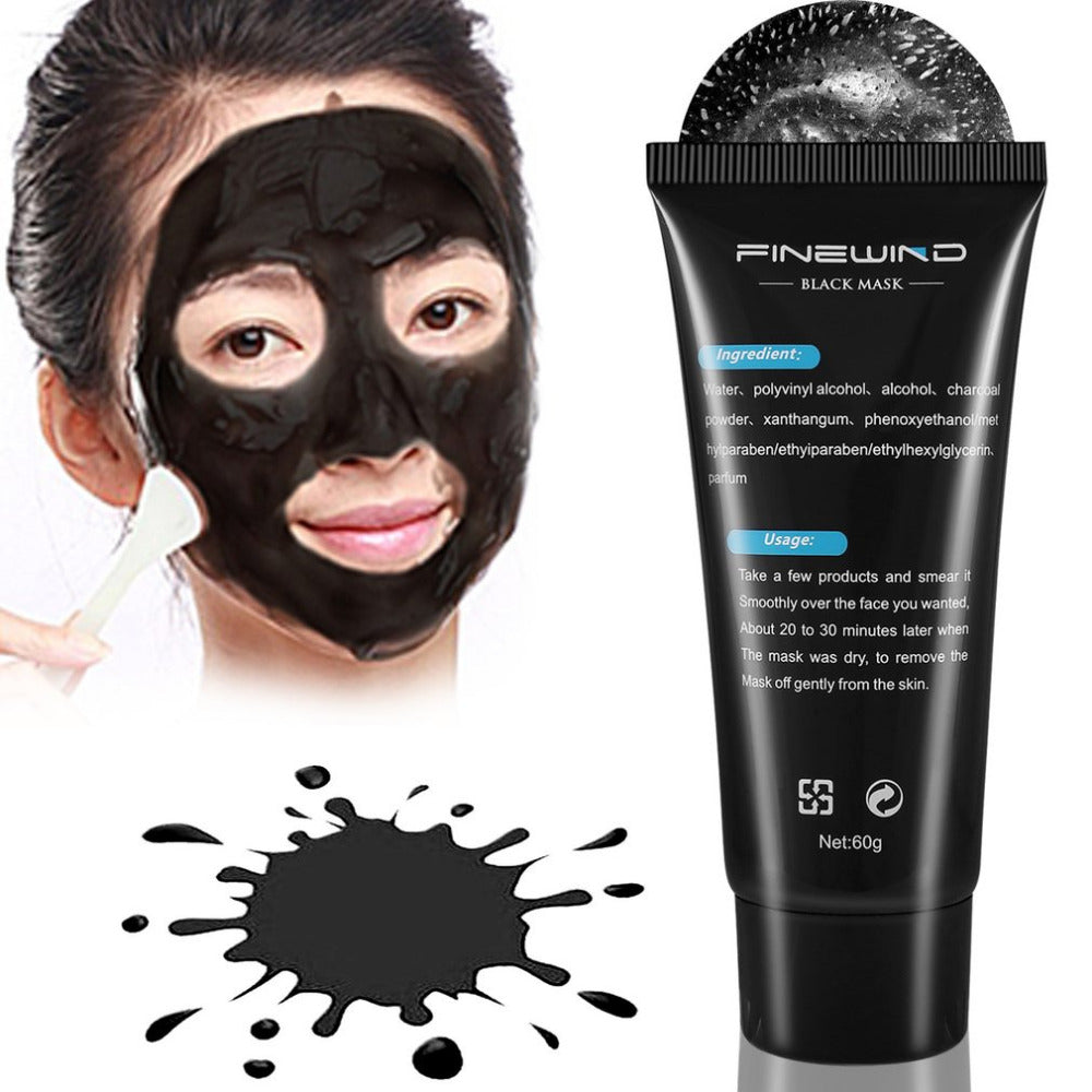 60G Deep Cleansing Blackhead Remover Facial Masks Smooth Skin Shrink Pore Peeling Face Skin Care Acne Treatment Mask - ebowsos