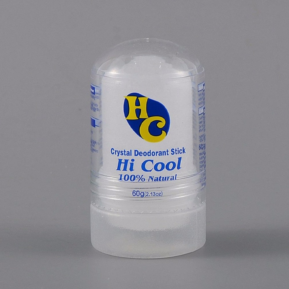 60G Portable Size Non-Toxic Natural Food-Grade Crystal Deodorant Alum Stick Body Underarm Odor Remover Antiperspirant - ebowsos