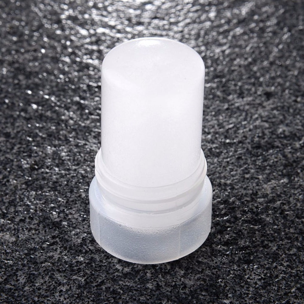 60G Portable Size Non-Toxic Natural Food-Grade Crystal Deodorant Alum Stick Body Underarm Odor Remover Antiperspirant - ebowsos