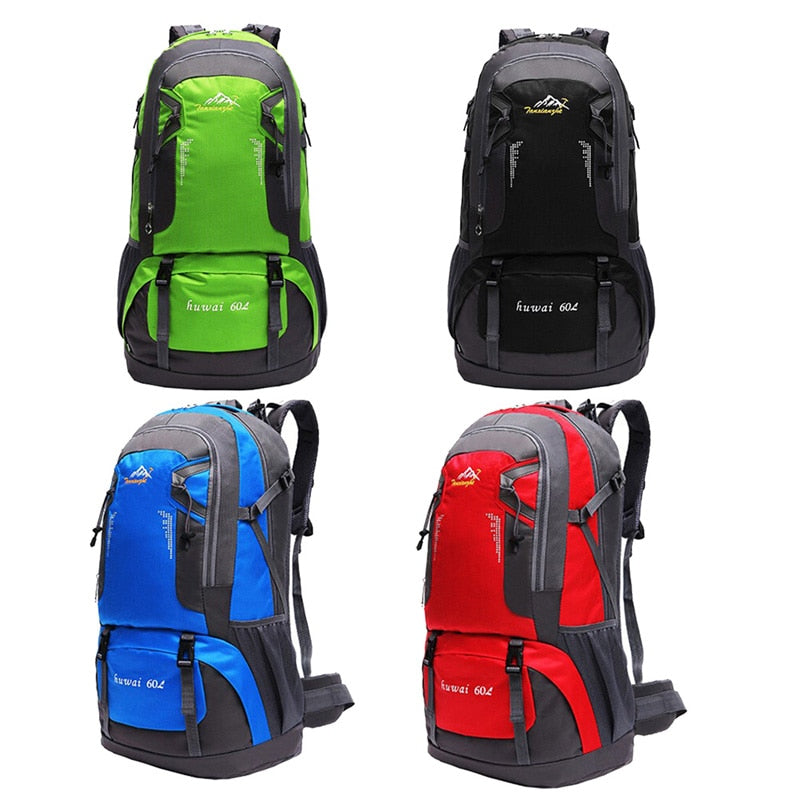 60L Camping Hiking Backpacks Bag Nylon Outdoor Travel Bags Backpacks Tactical Sport Waterproof Climbing Sport Bag-ebowsos