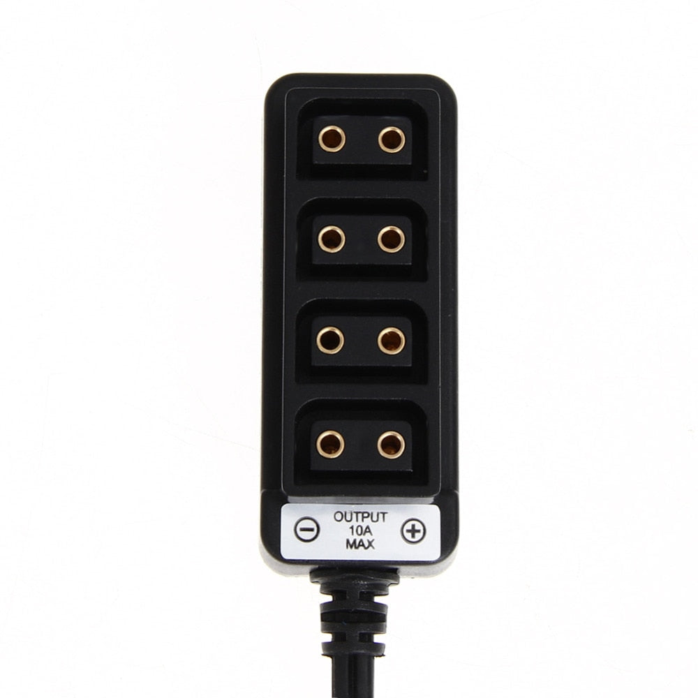 60cm Cable Wireless Receivers for Camera Battery Accessories Male D-Tap B Type Power Tap to 4 Female D-Tap P-Tap Hub Adapter - ebowsos
