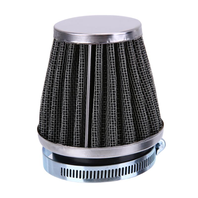 60mm 2 Layer Steel Net Filter Gauze Motorcycle Clamp-on Air Filter Cleaner - ebowsos