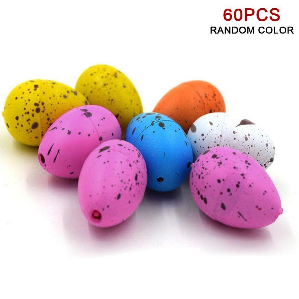 60pcs/lot Magic Water Hatching Inflation Growing Dinosaur Eggs Toy For Kids Gift Child Educational Novelty Gag Toy Shipping Fast-ebowsos