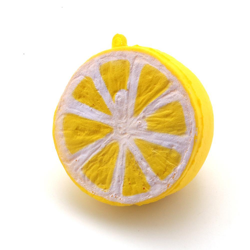 6CM Squeeze Squeeze Lemon Squeeze Fruit Soft Slow Rising Decoration Phone Strap Pendant Squishes Collection Soft Scented-ebowsos