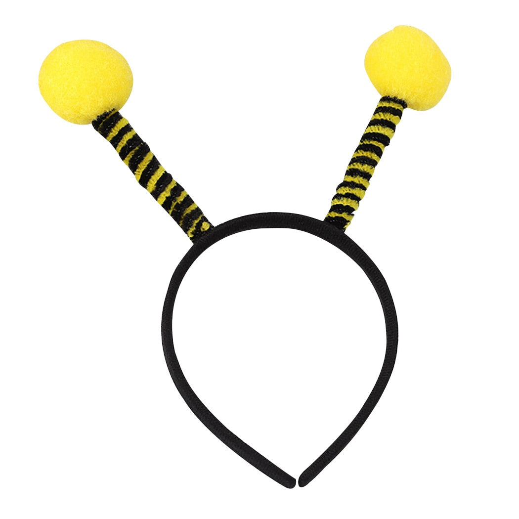 6PCS Cute Bee Tentacles Party Headband Cute Animal Tentacle Hair Hoop Costume Headband For Kids Party Headwear Accessories-ebowsos