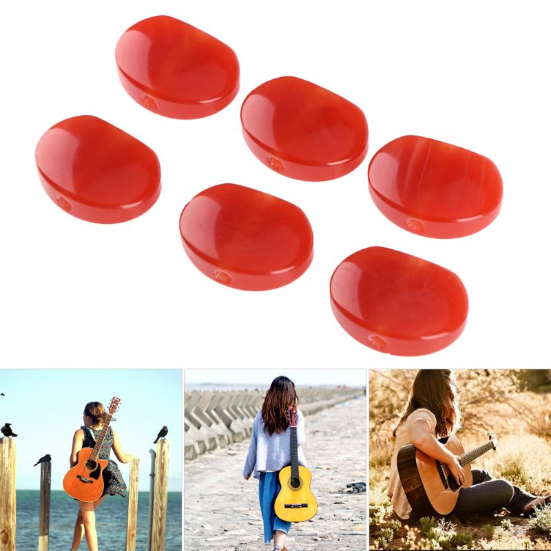 6pcs Guitar Tuning Pegs Tuners Heads Replacement Buttons Knobs Handle Cap-ebowsos