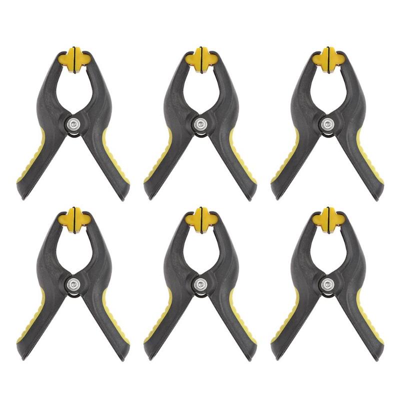 6pcs Nylon 3inch A Type Clamps Carpentry Fixed Hand Tools for Woodworking - ebowsos
