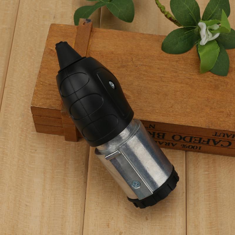 7 Pin Car Electrical Plug Socket Metal Plug Vehicle l Metal Trailer  Caravan Car Plug Socket Towbar - ebowsos
