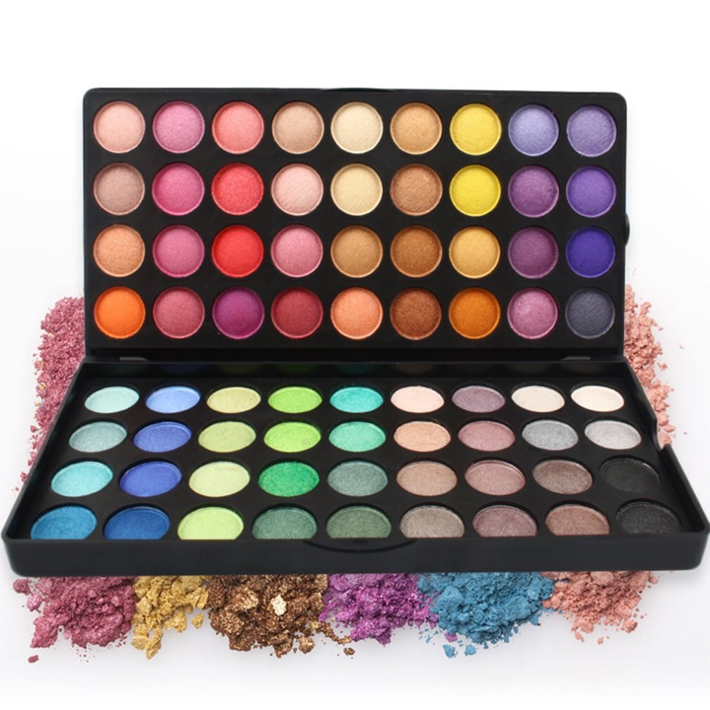 72 Colors Double Layer Women Eyeshadow Makeup Palette Natural Non-Fading Long Lasting Cosmetic Eyeshadow Palette Tool - ebowsos