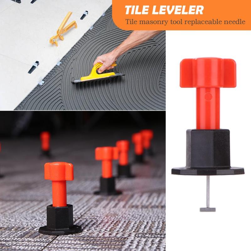 75pcs/set Level Wedges Tile Spacers for Flooring Wall Tile Carrelage Leveling System Leveler Locator Spacers Replaceable Needle - ebowsos