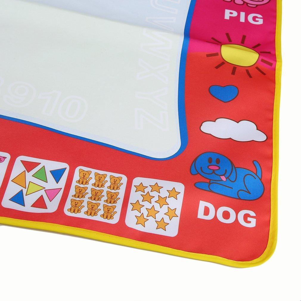78*58CM Baby Kids Add Water with Magic Pen Doodle Painting Picture Water Drawing Play Mat in Drawing Toys Board Gift Christmas-ebowsos