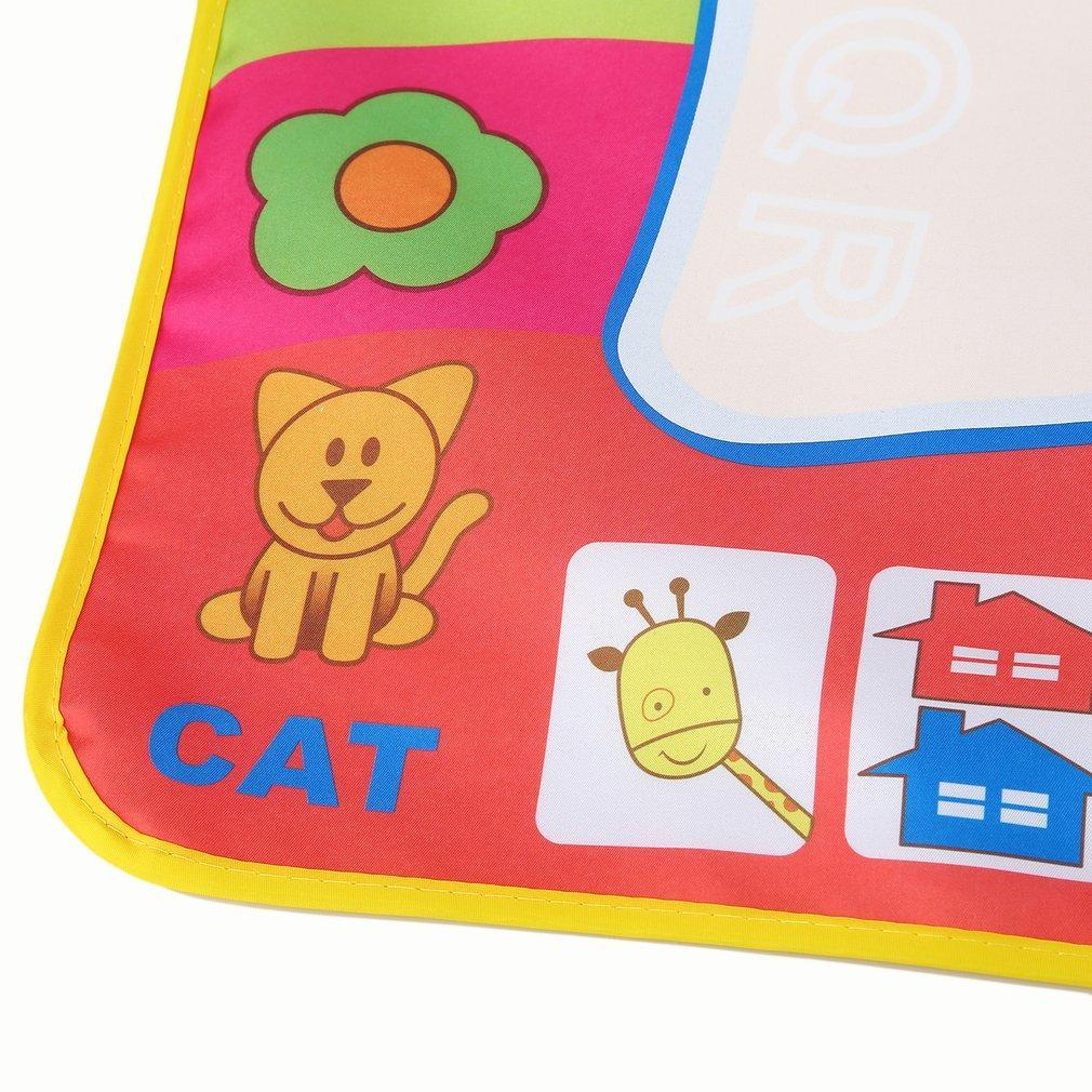 78*58CM Baby Kids Add Water with Magic Pen Doodle Painting Picture Water Drawing Play Mat in Drawing Toys Board Gift Christmas-ebowsos