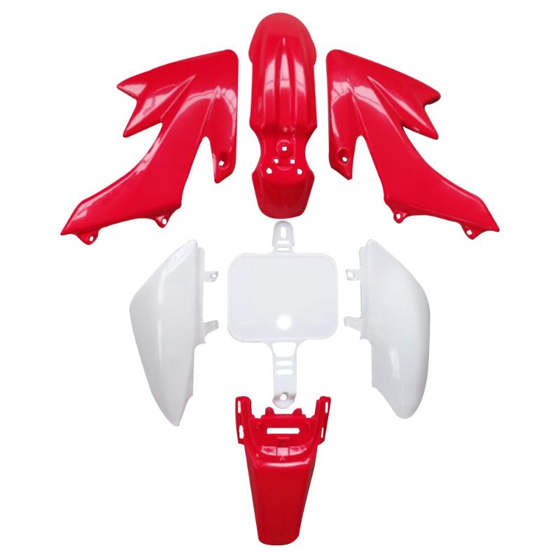 7Pcs Plastic Covers Plastic Fairing for Honda CRF XR 50 CRF 125cc SSR PRO Pit Dirt Bike Racing Accessories Car Styling Mouldings - ebowsos