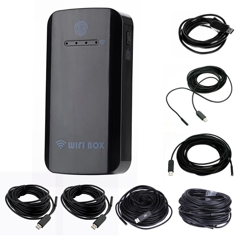 7mm 6LED Waterproof WiFI Borescope Inspection Endoscope Snake Tube Camera Compatible With iOS/Android/Windows Built-in Battery - ebowsos