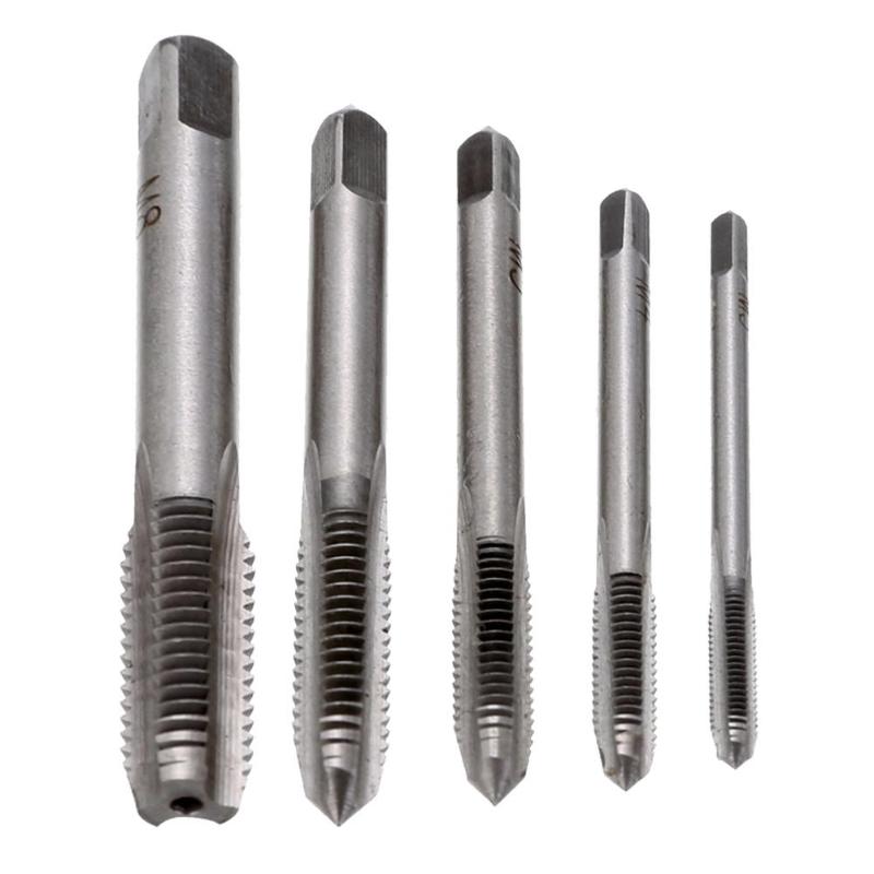 7pcs/set Durable Alloy Steel T-handle M3 M4 M5 M6 M8 Ratchet Thread Hand Screw Tap Drill Tapping - ebowsos