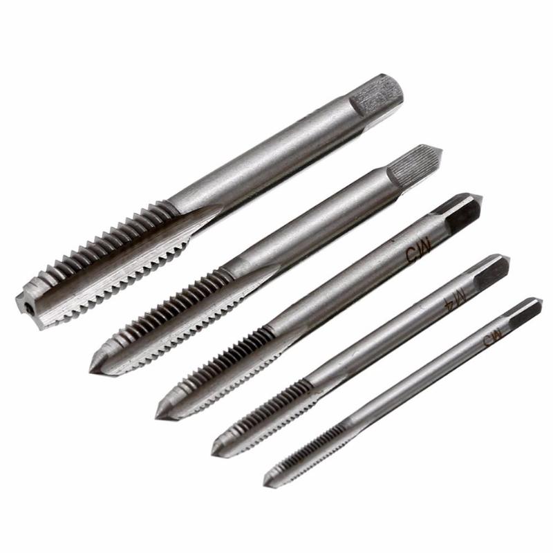 7pcs/set Durable Alloy Steel T-handle M3 M4 M5 M6 M8 Ratchet Thread Hand Screw Tap Drill Tapping - ebowsos