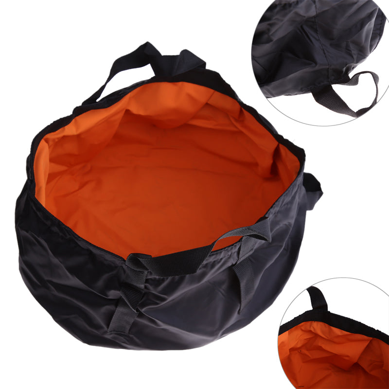 8.5L Large Capacity Outdoor Hiking Camping Picnic Folding Washing Basin Bucket Portable Water Pot-ebowsos