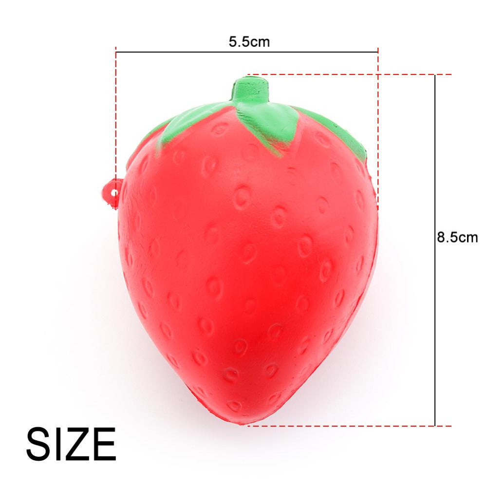 8 CM Squeeze Strawberry Scented Stress Relief Slow Rising Novelty Toys Jokes Wipes Funny Anti-Stress Toys For Children Kids-ebowsos