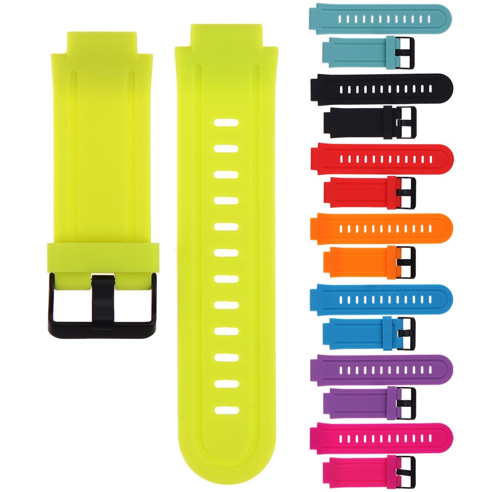 8 Colors Wholesale Silicone Watch Band Strap with Screwdrivers and Watch Rear Cover for Forerunner225 GPS Sports Watch - ebowsos