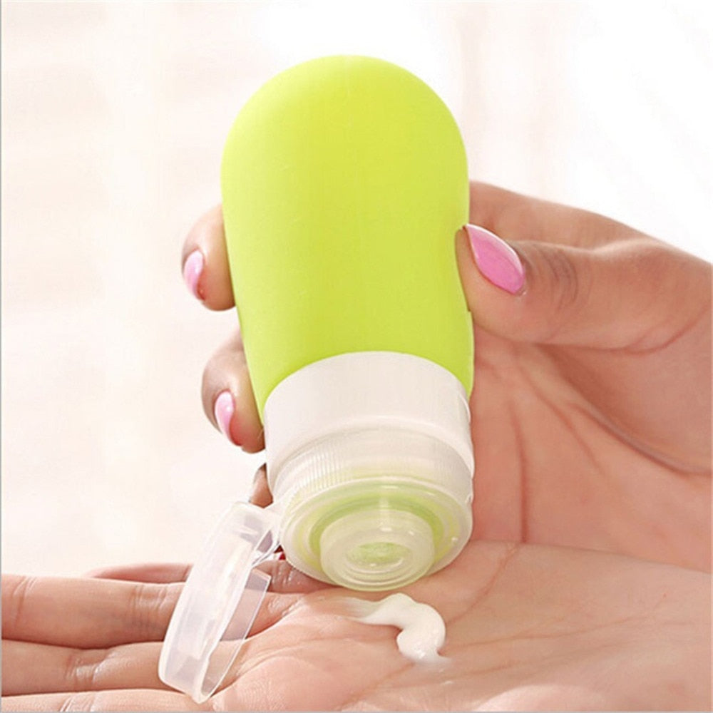 80ml Empty Plastic Squeezable Dropper Bottles Refillable Bottles 80ml Mini Silicone Travel Bottles Packing Squeezable Container - ebowsos