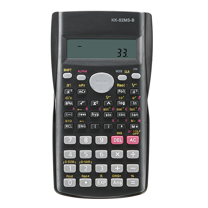 82MS-A Portable Handheld Multifunctional Calculator for Mathematics Teaching Students  Function Display Scientific Calculator - ebowsos
