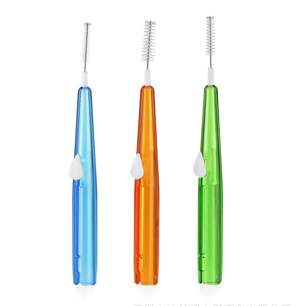 8PCS Push-Pull Interdental Brush Portable Teeth Residue Remover Flossing Oral Hygiene Dental Care Clean Tools For Adults Soft - ebowsos