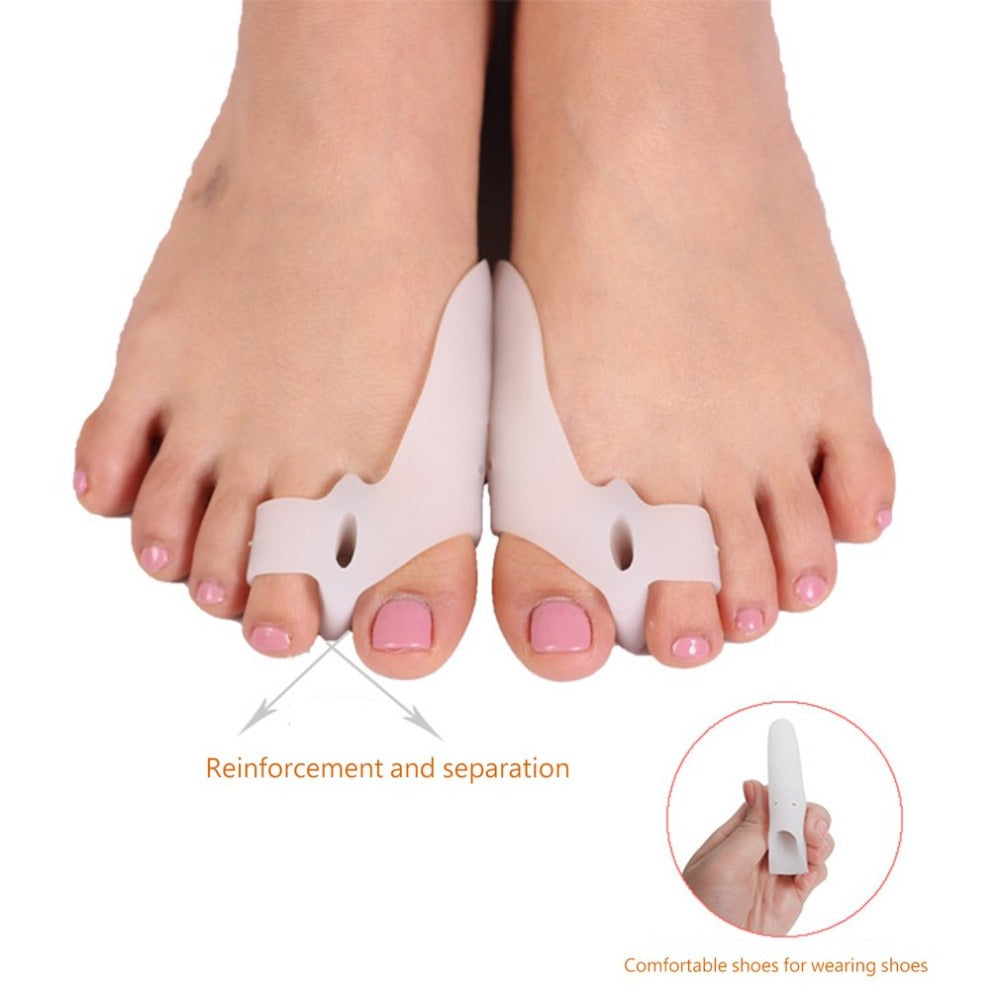 8PCS/SET Hallux Valgus Corrector Alignment Toe Separator Metatarsal Splint Orthotics Pain Relief Foot Care Tool - ebowsos