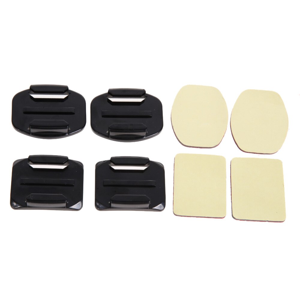 8Pcs Flat Curved Adhesive Mount Helmet Accessories For Gopro Hero 1/2/3 /3+ Kit - ebowsos