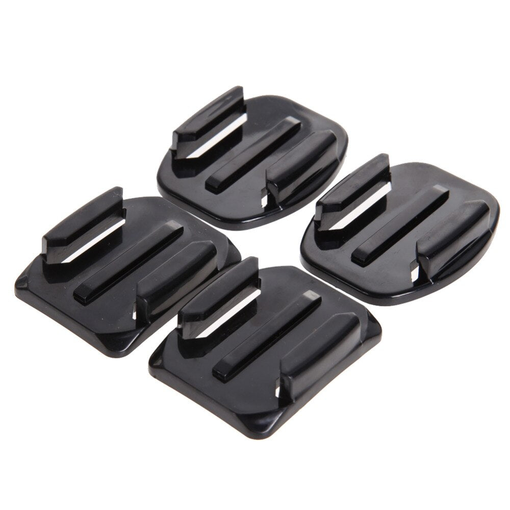 8Pcs Flat Curved Adhesive Mount Helmet Accessories For Gopro Hero 1/2/3 /3+ Kit - ebowsos