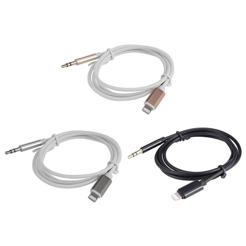 8Pin to 3.5mm Male 1m Aux Headphone Jack Audio Cable Adapter Wire Cord for iPhone 7/8/X  8Pin to 3.5mm Male Audio Cable Hot Sale - ebowsos