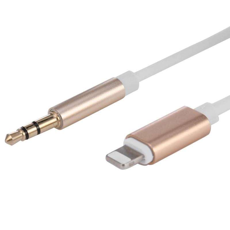 8Pin to 3.5mm Male 1m Aux Headphone Jack Audio Cable Adapter Wire Cord for iPhone 7/8/X  8Pin to 3.5mm Male Audio Cable Hot Sale - ebowsos
