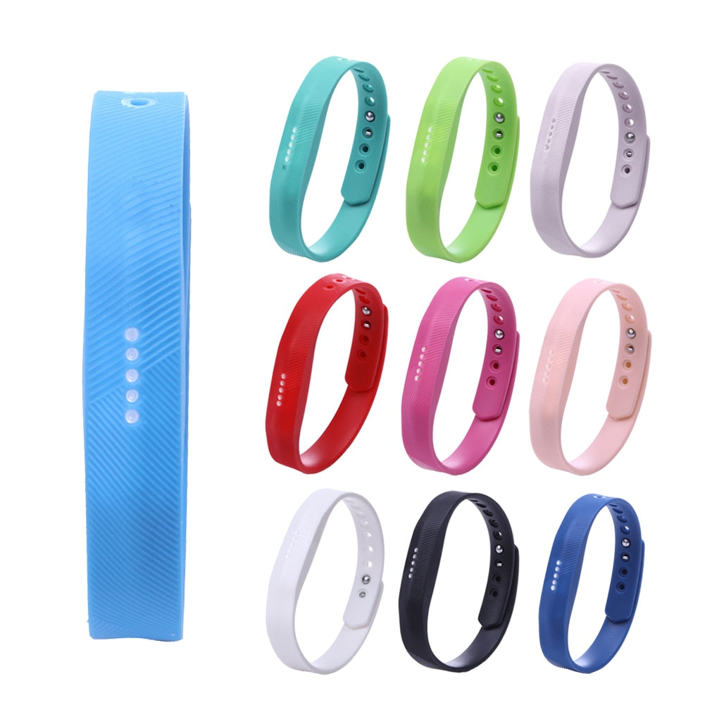 9 Colors Sport Silicone Replacement Wrist Band Strap Bracelet For Fitbit Flex 2 Smart Watch Wristband - ebowsos