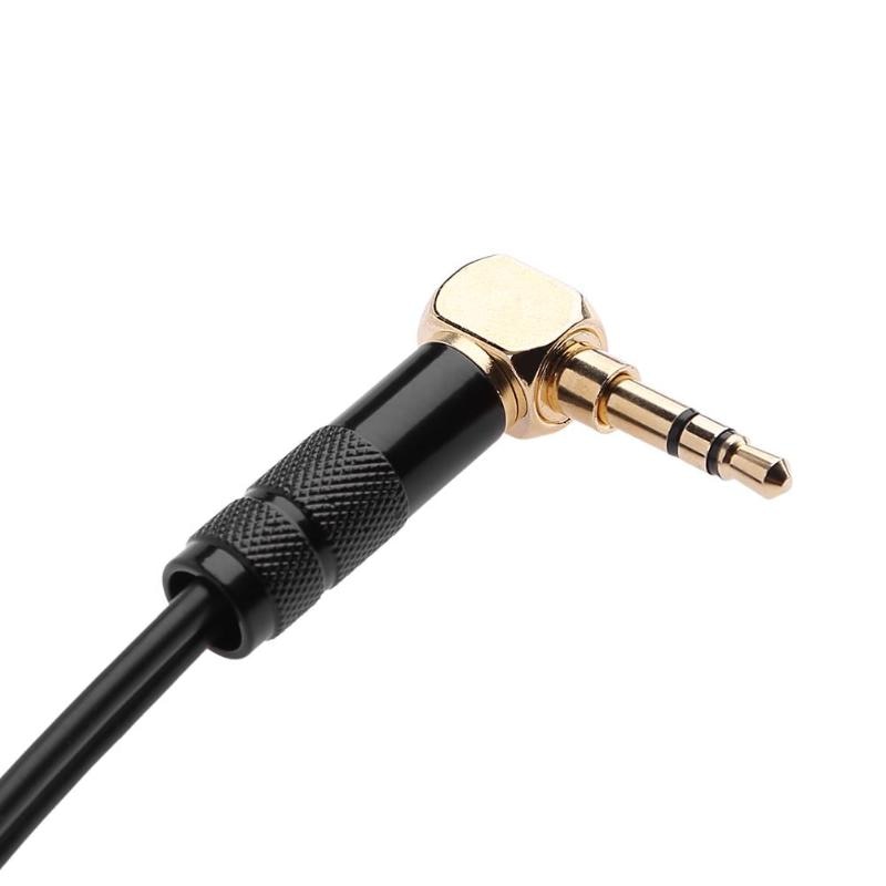 90 Degree 3.5mm Male to Dual 3.5mm Female 0.2m/0.65ft Audio Splitter Cable Fully Shielded High Definition Cable High Quality - ebowsos