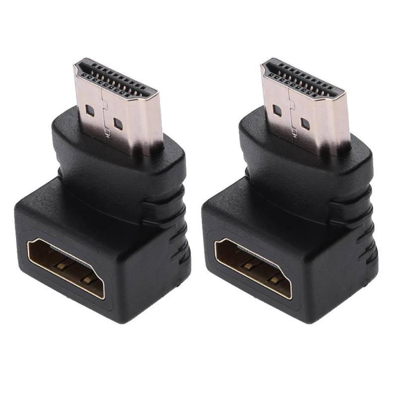 90 Degree HDMI Male to Female Converter Adapter Plugs HDMI Extender Connector Adaptor Plug Support 3D 4K HD DTS-HD - ebowsos