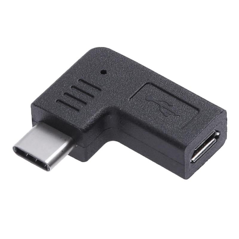 90 Degree Type C Male to Micro USB Female Converter Adapter For Macbook S8 High Quality Computer Cables & Connectors Promotion - ebowsos