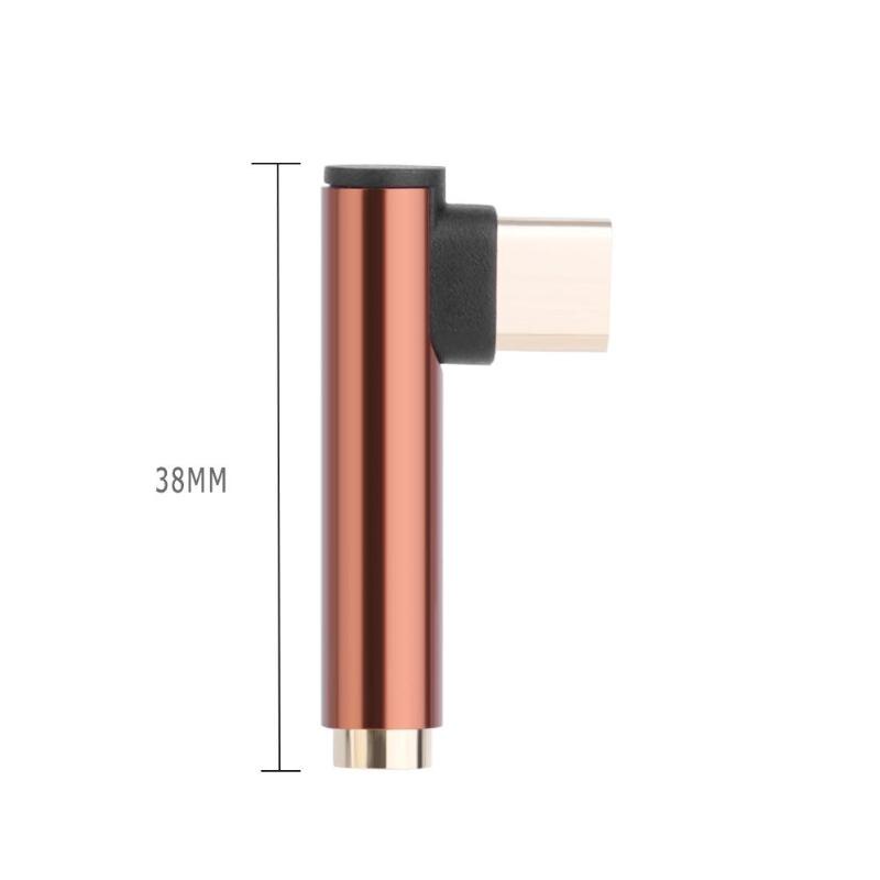 90 Degree Type-C to 3.5mm Jack Headphone Adapter Converter for xiaomi 6 High Quality Headphone Adapter Converter New Arrival - ebowsos