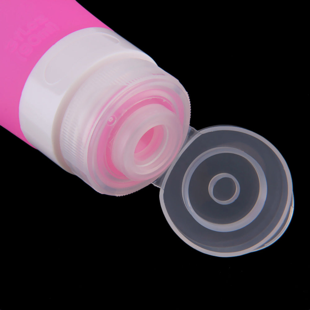 90ml Portable Mini Silicone Bottle Travel Lotion Points Shampoo Container Top Quality - ebowsos