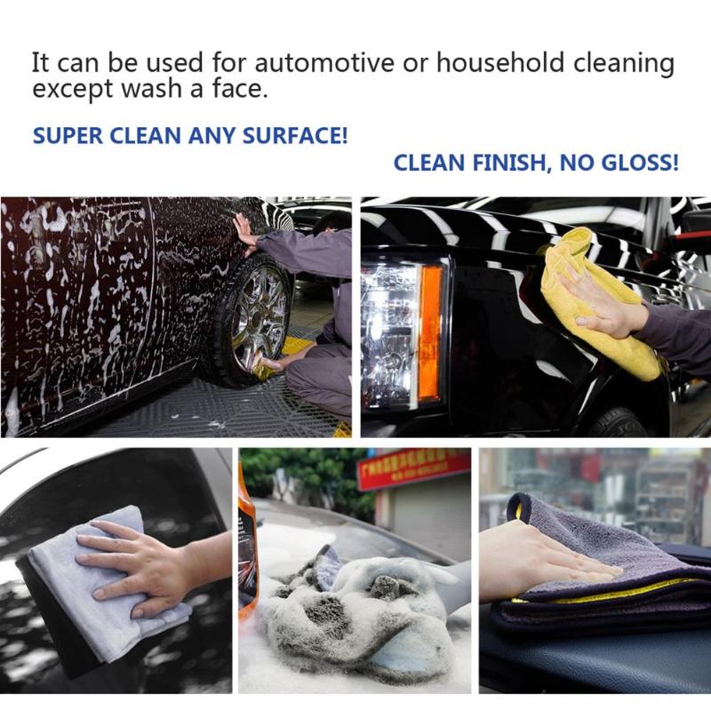 90x53cm Super Absorbent Car Wash Microfiber Towel Car Cleaning Drying Cloth Hemming Car Care Cloth Detailing Wash Towel Hot Sale - ebowsos